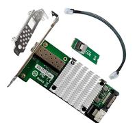 AoQhir M2 M Key 10G SFP Plus Fiber Network Adapter Compatible with X520 DA1 High Speed Desktop Server NIC with JL82599EN Chipset for Gaming Workstation and Industrial Control