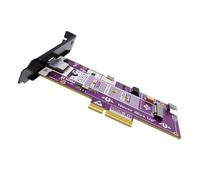 AoQhir P560RPO PCIe 5.0 X16 to M.2 NVMe SSD Adapter Card - 128GBps Full-Speed Expansion Board with Aluminum Alloy Heatsink, 10000MB/s Transfer, Stable Signal, Wide Compatibility