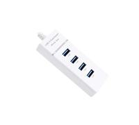 AoQhir USB Hub 4 Port USB 3.0 and USB 2.0 Splitter 5Gbps High Speed Data Hub for Laptop PC Computer Support Simultaneous Use Plug and Play (0.3m / 11.81in, White)