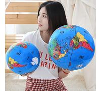 AOQILN Creative Globe Map Plush Toy Simulation Earth Pillow Stuffed Educational Intelligence Toys For Kids Baby Gift 31cm Earth