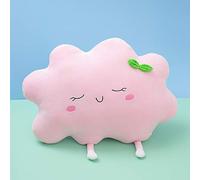 AOQILN Cute Sun Cloud Plush Pillow Stuffed Soft Creative Plush Sun Cloud Toy Car Pillow Home Decor for Girls/Couples Gifts 50cm Pink