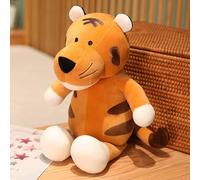 AOQILN Kawaii Tiger Plush Toy Cute Tiger Hugging Pillow Room Decor For Kids Children Xmas Birthday Gifts Brown 65cm
