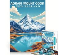 Aoraki∕Mount Cook's Towering Presence Jigsaw Puzzles 1000 Piece for Teenagers Skill Play Accurate Cut Home Fun (38x26cm)