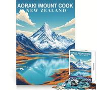 Aoraki∕Mount Cook's Towering Presence Jigsaw Puzzles 1000 Piece for Teenagers Skill Play Accurate Cut Home Fun (38x26cm)