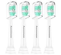 Aoremon Replacement Heads for Philips Sonicare -4 Pcs Brush Heads Compatible with All Phillips Sonicare Click-on Eltectric Toothbrush Model Except Philips One