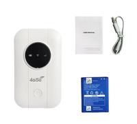 Aoresac 150Mbps 4G LTE WiFi Router, Satellite Connection, Pocket Mobile Hotspot for 10 Devices, Portable Wireless Internet with 3650mAh Battery, Travel, Work Remotely (EU)
