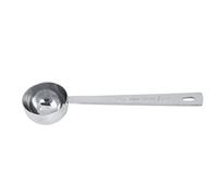 Aoresac 15ML, 30ML Multifunction Stainless Steel Measuring Scoop Spoon, Sturdy, Eco-friendly, Elegant, Smooth with Long Handle, Convenient Hanging Hole. Great for Coffee, Milk Powder, (15ML)