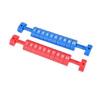 Aoresac 2pcs/set Football Score Indicator, Plastic, Easy Install, Ergonomic Design Scoring, Score Counter for 2 Groups with 10 Numbers Scoring (Red Blue)