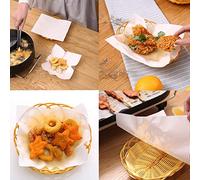 Aoresac 50PCS Oil Absorbent Paper Fat Absorbers Sheets with Strong Oil Absorption Ability for Fried Food, Keep Away from Fat and Eat Foods, Suitable for Fried Chicken, French Fries, and (As Shown)