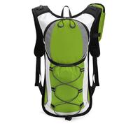 Aoresac 5L Hydration Pack Breathable Lightweight Backpack with 1.5L Reservoir Reflective Design Padded Mesh Straps for Hiking Cycling Running (Green)