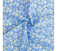 Aoresac 7Pcs Assorted Fat Quarter Bundle Quilt Quilting Cotton Fabric Sewing DIY Set, Cotton Sewing Cloth, Cotton Sewing Material with Different Color for Handmade DIY Small Cloth Bags, (Blue)