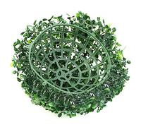 Aoresac Advanced Plastic Artificial Topiary Ball, 1 Pcs, 10cm, 15cm, 20cm, 25cm, 30cm, 40cm, Two Halves for Home Outdoor Wedding Party Decoration Plants Grass Ball with Green Plastic (3)