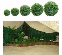 Aoresac Advanced Plastic Artificial Topiary Ball, 1 Pcs, 10cm, 15cm, 20cm, 25cm, 30cm, 40cm, Two Halves for Home Outdoor Wedding Party Decoration Plants Grass Ball with Green Plastic (2)