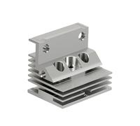 Aoresac Aluminum Alloy Heat Sink for K1 K1 M A X 3D Printer One Piece Throat Ceramic Heating Head Kits with Exactness Casting 28x24x20mm Size Silver Color (Applicable to Independent Nozzle hot end)