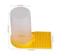 Aoresac Bee Feeder, Plastic Entrance Feeder Beehive Drinking Bowl Lightweight, Safe and Sturdy, Easy to Use and, for Spring Build Up or Summer Beekeeping, Bee Feeder with Water