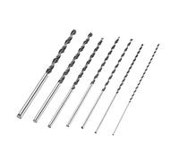 Aoresac Brad Point Drill Bit Set 7pcs 4mm-12mm High-Carbon Steel Wood Drill Bit for Woodworking, Extra-Long Straight Brad Point, Ideal Hand Tools for Thick Wood Drilling, 300mm Length