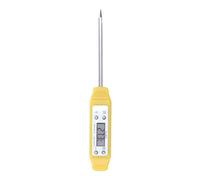 Aoresac Electronic Food Thermometer High Accuracy Electronic Pocket Thermometer for Kitchen with Automatic Calibration Function, Read Thermometer for Meat, Liquid, Frying and Candy (Yellow)