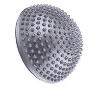 Aoresac Foot Massage Ball for Muscle Release, and Tension Relief with Rugged Surface, Safe PVC Material, and Non Slip Circles, Inflatable Fitball Exercises Trainer (Silver)