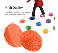Aoresac Foot Massage Ball for Muscle Release, and Tension Relief with Rugged Surface, Safe PVC Material, and Non Slip Circles, Inflatable Fitball Exercises Trainer (Orange)