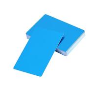 Aoresac Impressive Mark Engraved Metal Business Cards, 50Pcs 5 Colors, Distinguished Identity, Elegant Look, Light and Never, Suit for Various Demands, Set for Business Card (Blue)