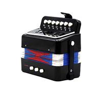 Aoresac Kids Accordion Childrens Accordion Mini 7 Key 2 Bass Small Educational Musical Instrument Rhythm Band Toy with Air Valve for