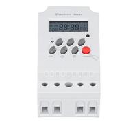 Aoresac LCD Microcomputer Electronic Time Switch KG316TII, Regularly Turn on & Off, Built-in Battery, Pa66 Material for Street Lights, Water Pumps, Clear LCD Display, 60 Days Power (AC)