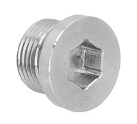 Aoresac M18 Oxygen Sensor Plug, Stainless Steel Fitting, High Strength Universal Accessory for Car, Screw in The Oxygen Sensor to Block Gaps, Size: Approx. M18 X 1.5, Simple