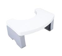 Aoresac Portable Folding Toilet Stool, Squatting Potty Foot Stool, Helps, 500lb Capacity, Saves Space, C Shape with Stability, for Gifts, Travel (White)