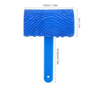 Aoresac Premium Rubber Wood Effect Painting Tool Roller, Blue Handle Wall Decoration, Sturdy and Long Lasting with Great Performance, Small Size, Easy to Use