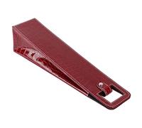 Aoresac PU Resuable Leather Wine Tote Bag with Champagne Carrier for Beer Bags, PU Leather, Fine Workmanship, Easy to Use, Portable Design, Protective Hard Shell, Wine (red)