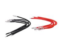 Aoresac RC Motor Cable,Copper Wire 16AWG Silicone Wire 10pcs Sturdy Soft Reliable Brush Motor Connector Extension Cable for Axial SCX10 GEN8,with Rubber Connector Plug,for