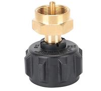 Aoresac Refill Adapter 20lb Qcc1 to 1lb Brass Cylinder | Brass Construction, Hand Tightened Connection, Regulator Valve, Camping Grills, Liquefied Gas Compatibility