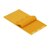 Aoresac Rubber Beeswax Press Mold, 2Pcs 5.4mm Comb Foundation Sheet Beekeeping Accessory Yellow, Suitable for Making Beeswax Sheet and Manual Pressing, Small Size and Lightweight, Easy