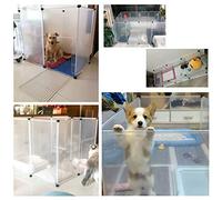 Aoresac Safe Space for Pets, Firm and Steady, DIY Expandable Dog Exercise Pen, Large with 12 Panel for Small Dogs and Cats Pets Suitable for Weight Less Than 10kg, Suitable for Indoor