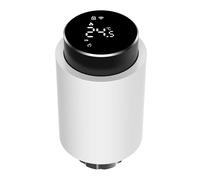 Aoresac Smart Radiator Valves, Thermostatic Programmable Heater Controller for Home, LED Display, Voice Control, Quick Heating, Compatible with Common Radiators, Mobile App Control (B)