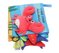 Aoresac Soft Cloth Book Soft Fabric Book Baby Cloth Washable Vibrant Colors 3D Design Cognitive Language Development Chewable with Rich Patterns for Infants and Toddlers