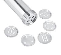 Aoresac Stainless Steel Cookie Press Kit, Biscuit Making Tool with 20 Flowers, Easy Cookie Molding, DIY Cookies at Home for Joy to Life