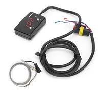 Aoresac Universal EGT Meter with Adjustable Warning Level, Red LED Display, Redefining The Limit for 12V Vehicles