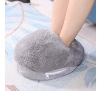 Aoresac USB Foot Warmer Cushion, Premium Plush Fabric with Wormwood Heating, Drive Out Cold and Relieve Pain, Safe and Easy to, 15 * 11 * 4.7in, Light Blue, Pink, Gray, 5 V, 50℃-60 ℃, USB (Gray)