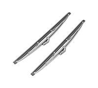 Aoresac Wiper Blades, Stainless Steel Polished Silver Universal, 12in/30.48cm Front Windshield with with for Car