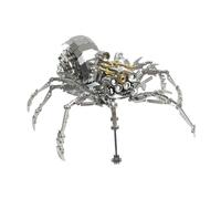 AoreSpty 3D Metal Puzzles for Adults, 510Pcs Spider Model Kit with LED | 510-piece steel spider with 7-color LED light-up core, gold pistons and display stand. No glue, tools included. Ages 14+.