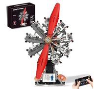 AoreSpty 9-Cylinder Radial Engine Model, 1100Pcs Build Your Own Engine with Propeller, STEM Toys for Adults to Build, Mechanical Engineering Kits for Kids & Teens