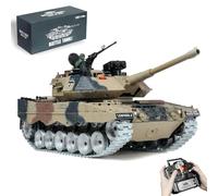 AoreSpty Leopard 2A RC Tank Model Kit with Metal Tracks, Realistic Model Engine Kits That Run & Shoot, 1:18 Military Building Blocks for Adults and Teens, STEM Tech Hobbyist Gift, 42.5cm Large Scale