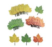 AORHOFJ 150 Maple Leaf Sticky Notes, Message Stickers, Pocket Sticky Notes, Beautiful Self-Adhesive Sticky Notes for Office, School and Home