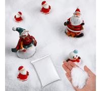Aoriher Christmas Fake Snow Decoration, Artificial Plastic Snow Powder Fake Snow for Crafts Village Displays Christmas Tree Decorations Instant Snow Dry Plastic Snowflakes for Holiday Decor (14.1 oz)