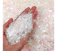 Aoriher Christmas Fake Snow Decoration Glitter Metallic Foil Confetti Snows for Crafts Flakes Flocking Artificial Snow for Christmas Tree Village New Year Party Decor