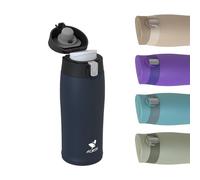 AORIN 18/8 Stainless Steel Water Bottle, 350ml Vacuum Insulated Metal Bottle, Leakproof Drinks Bottle, BPA Free, Hot & Cold Compatible, Portable Flask for Gym, Sport, Daily