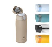 AORIN 18/8 Stainless Steel Water Bottle, 350ml Vacuum Insulated Metal Bottle, Leakproof Drinks Bottle, BPA Free, Hot & Cold Compatible, Portable Flask for Gym, Sport, Daily