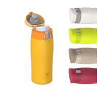 AORIN 18/8 Stainless Steel Water Bottle, 350ml Vacuum Insulated Metal Bottle, Leakproof Drinks Bottle, BPA Free, Hot & Cold Compatible, Portable Flask for Gym, Sport, Daily