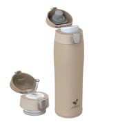 AORIN 18/8 Stainless Steel Water Bottle, 500ml Vacuum Insulated Metal Bottle, Leakproof Drinks Bottle, BPA Free, Hot & Cold Compatible, Portable Flask for Gym, Sport, Daily